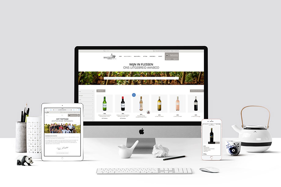 Webshop wijn - Design en ontwikkeling Baetenvinopolis | Cre8 